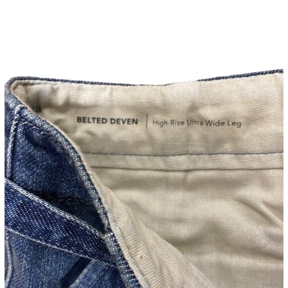 Ag Adriano Goldschmied Jeans Sz 32 Belted Deven Hi Rise Ultra Wide Leg Classic - Picture 7 of 11